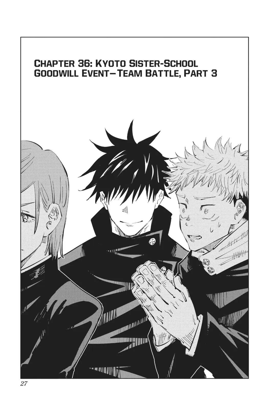 Jujutsu Kaisen Chapter 36 manga page 1