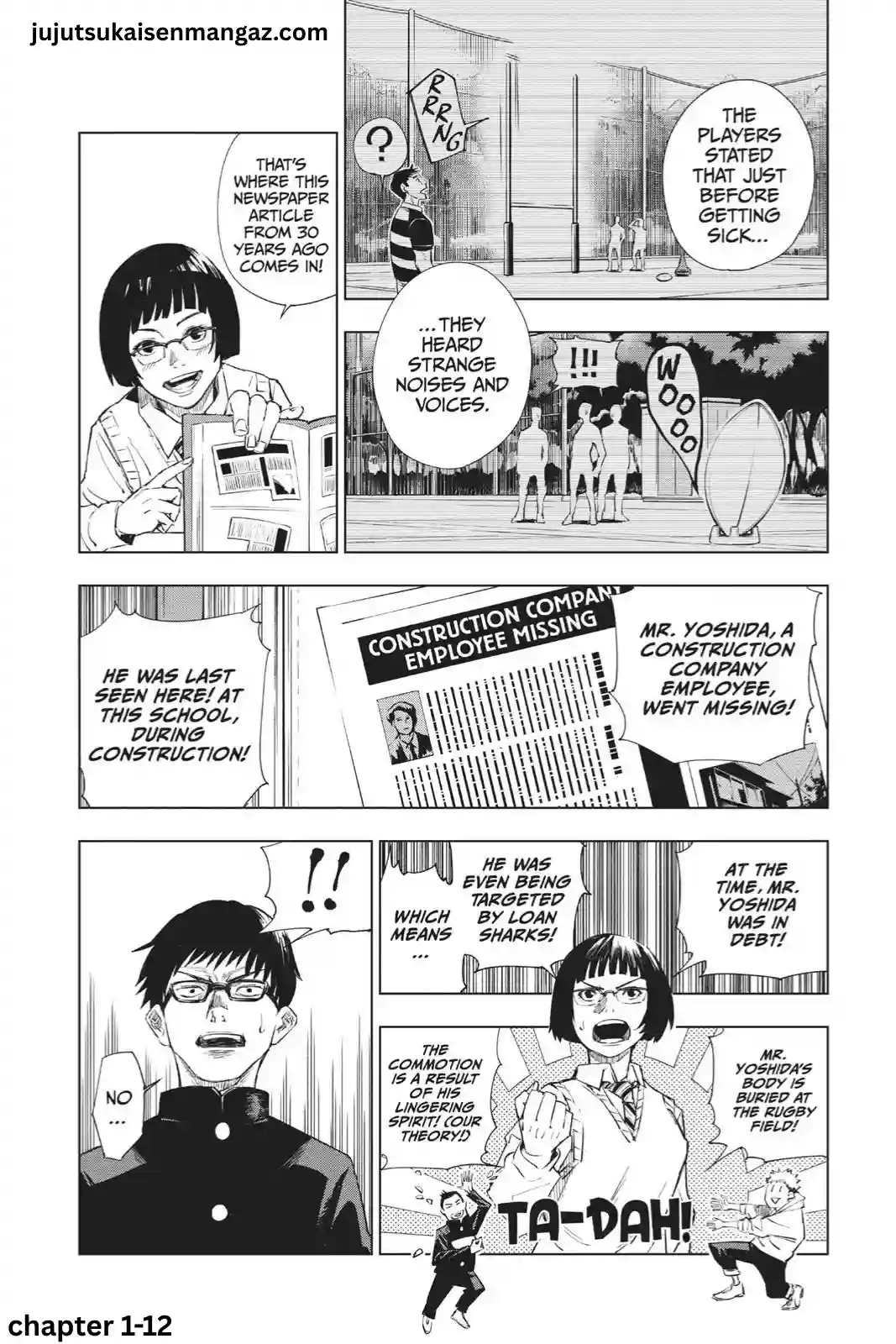 Jujutsu Kaisen manga Chapter 1 page 12