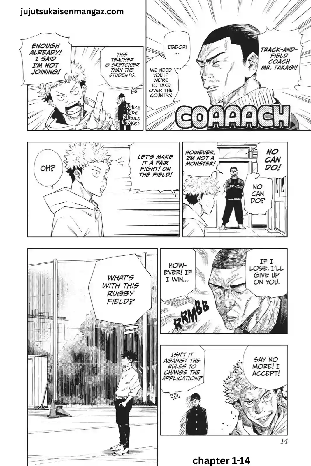 Jujutsu Kaisen manga Chapter 1 page 14