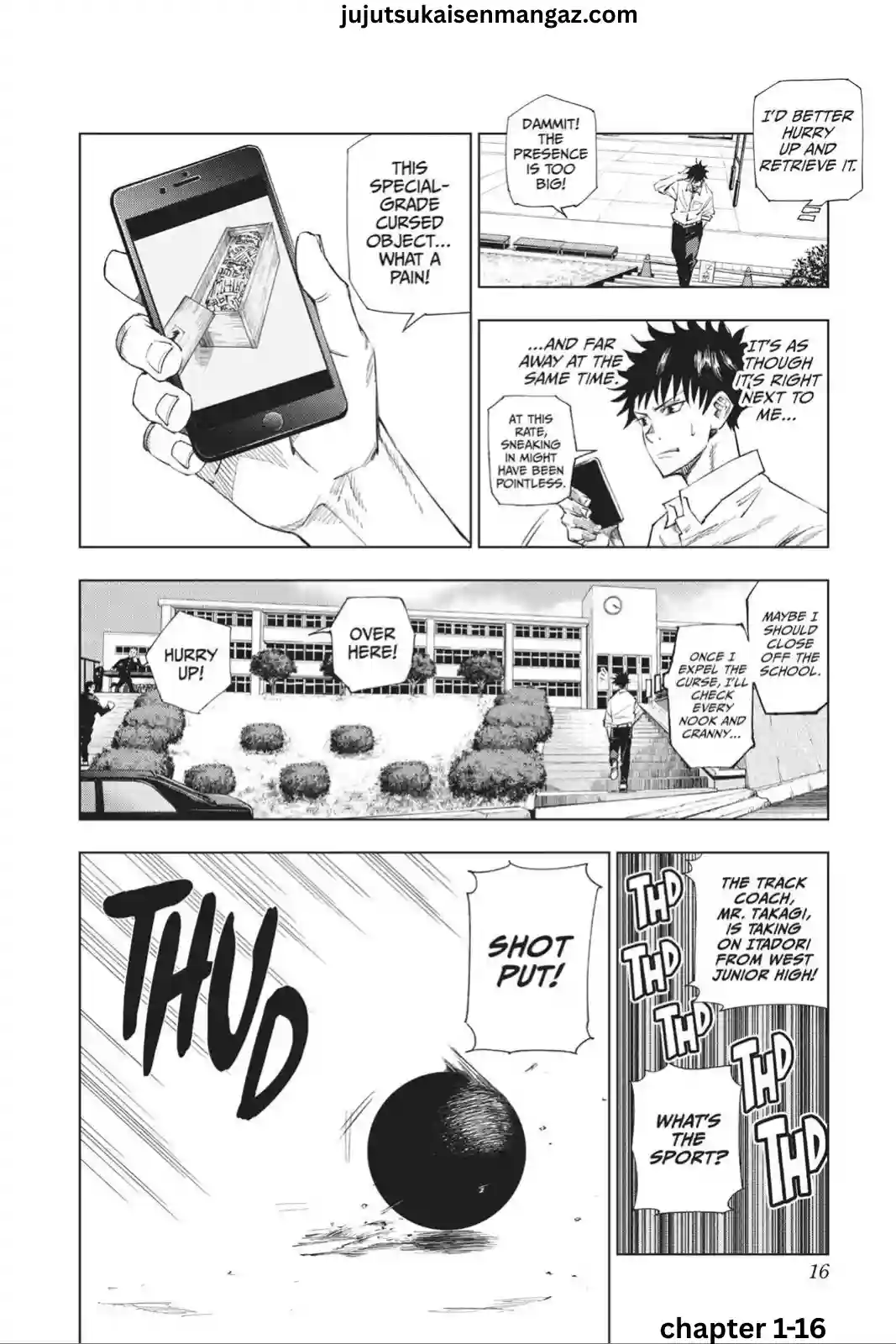 Jujutsu Kaisen manga Chapter 1 page 16