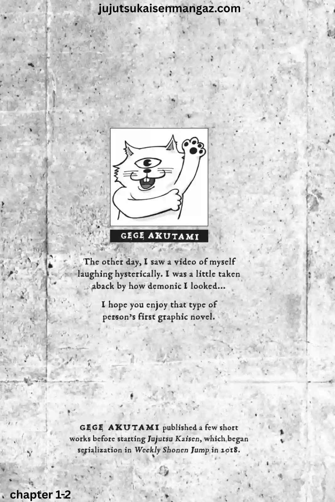 Jujutsu Kaisen manga Chapter 1 page 2