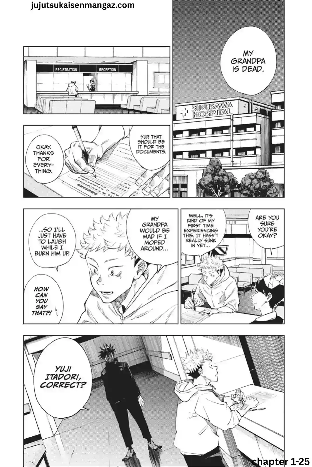 Jujutsu Kaisen manga Chapter 1 page 25