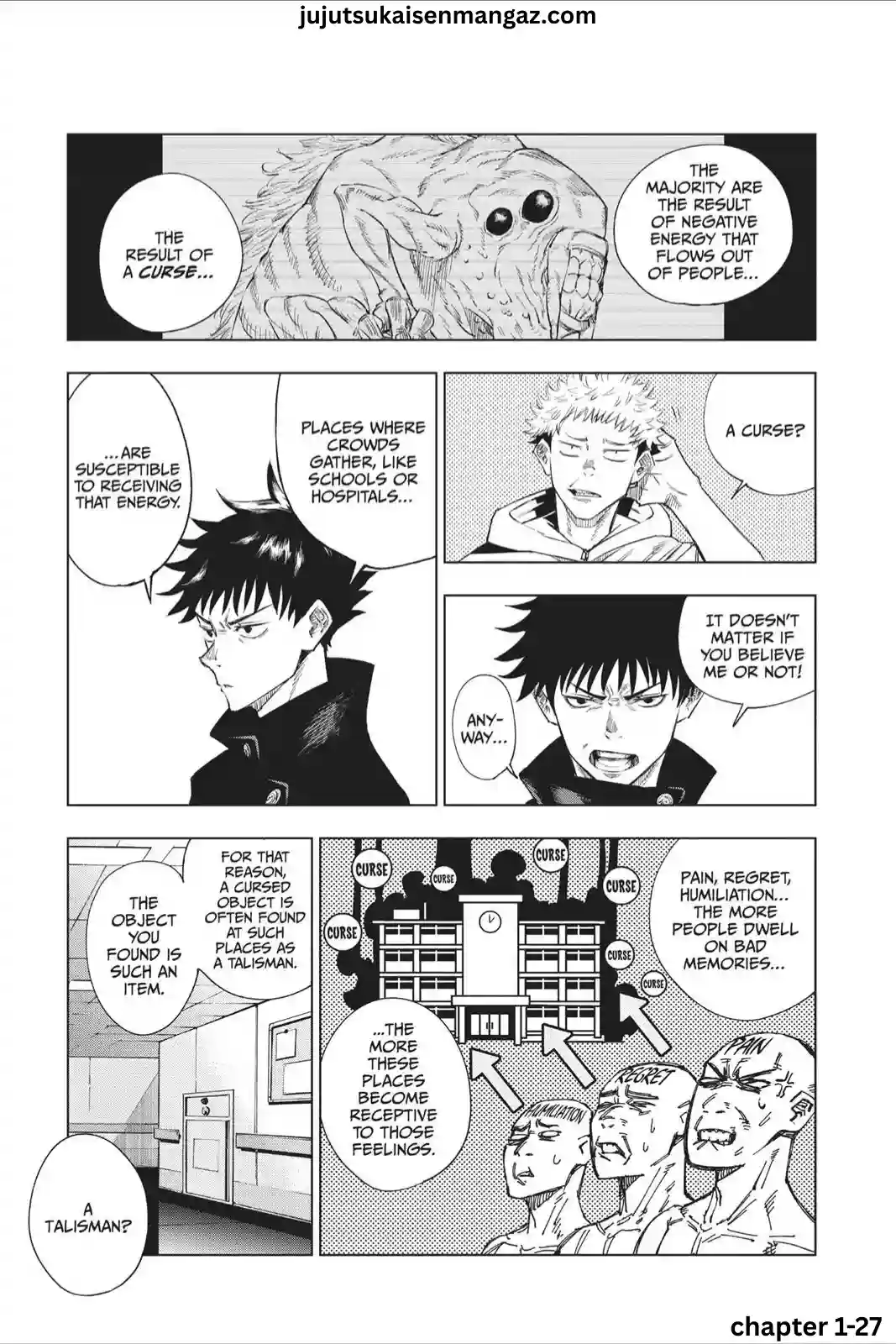 Jujutsu Kaisen manga Chapter 1 page 27