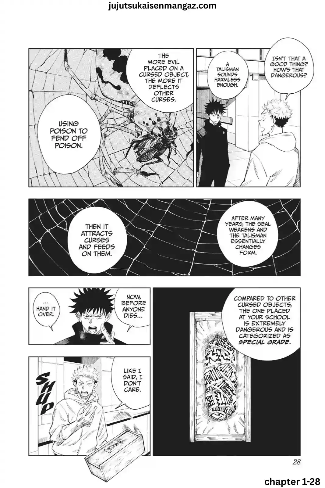 Jujutsu Kaisen manga Chapter 1 page 28