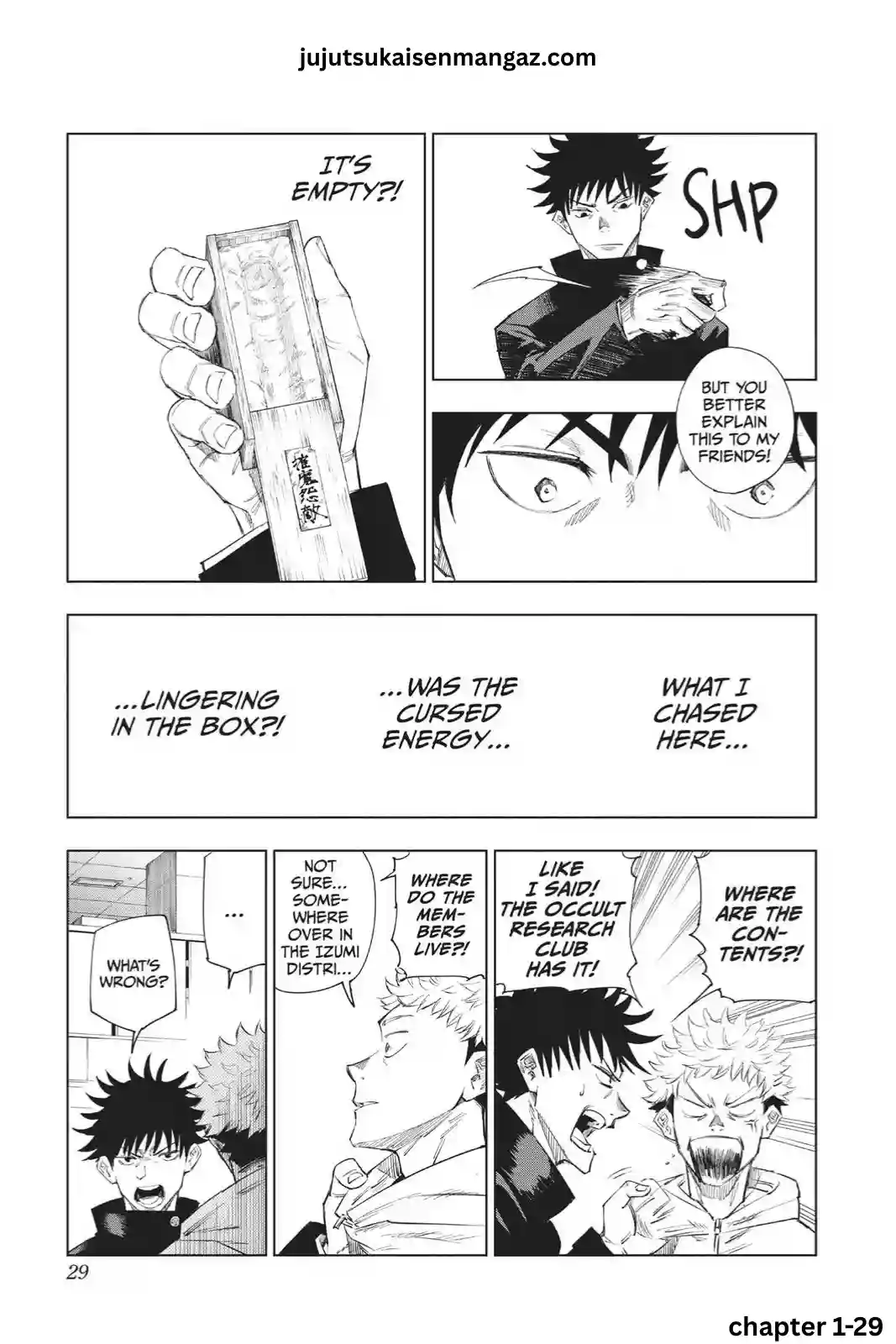 Jujutsu Kaisen manga Chapter 1 page 29