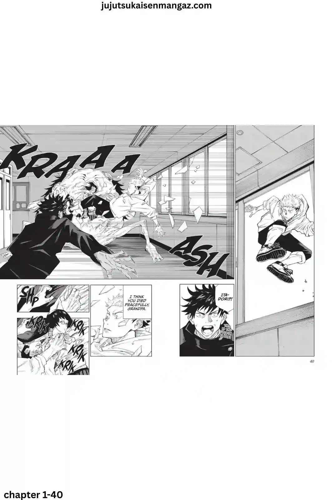Jujutsu Kaisen manga Chapter 1 page 40