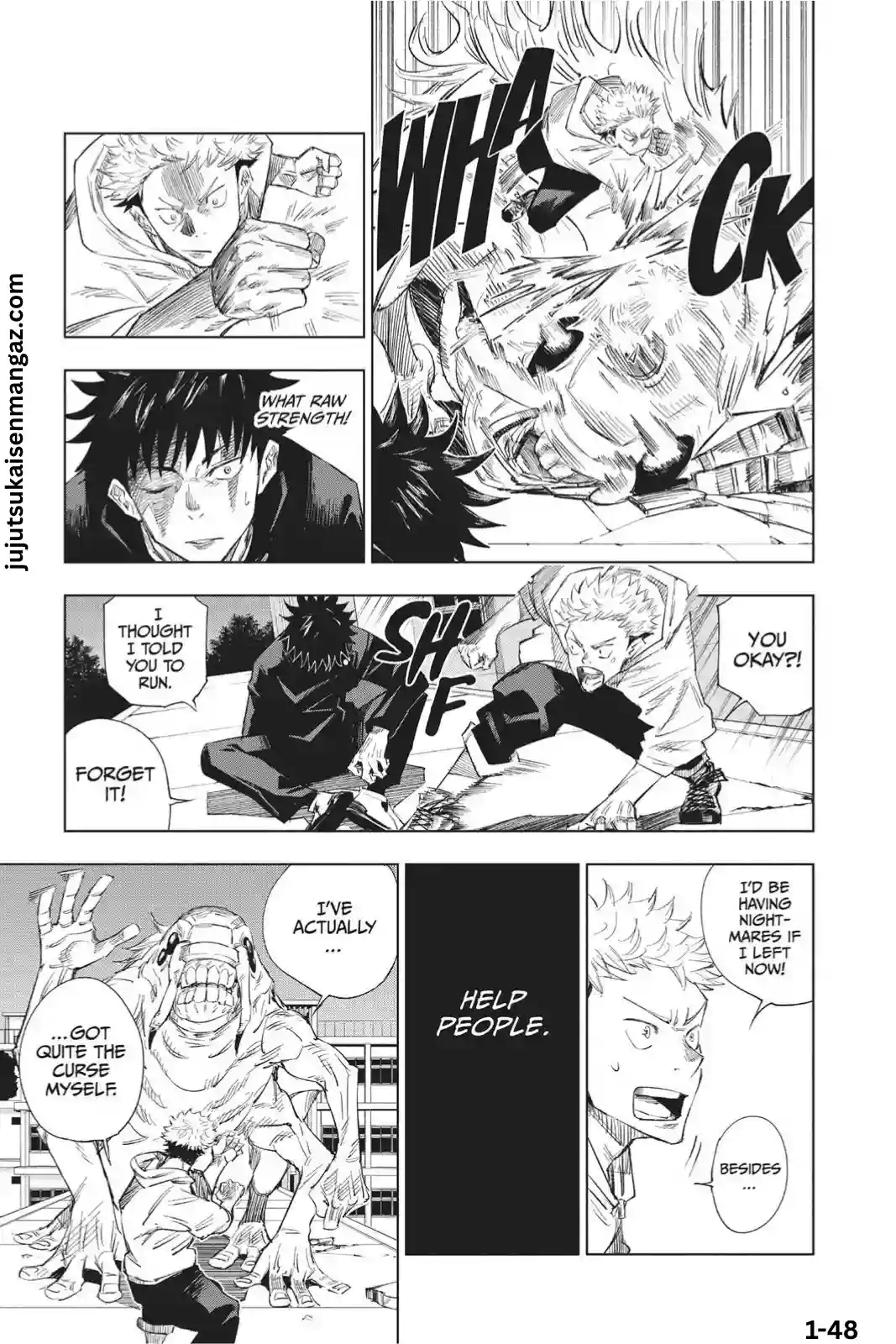 Jujutsu Kaisen manga Chapter 1 page 48