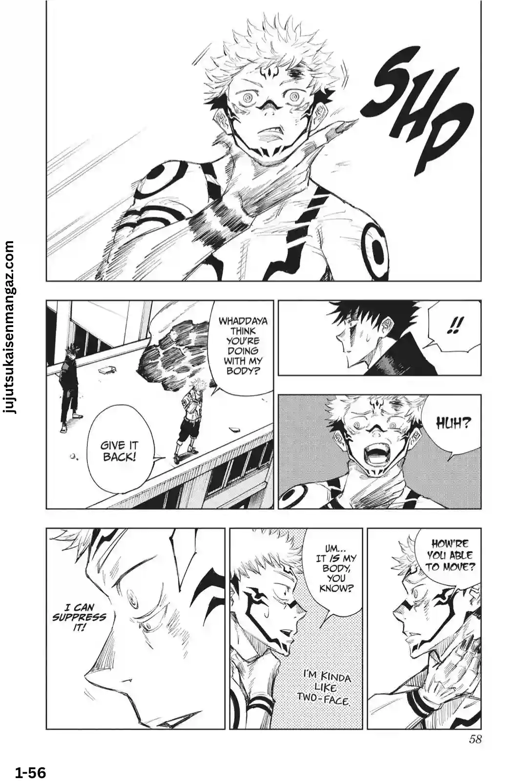 Jujutsu Kaisen manga Chapter 1 page 56