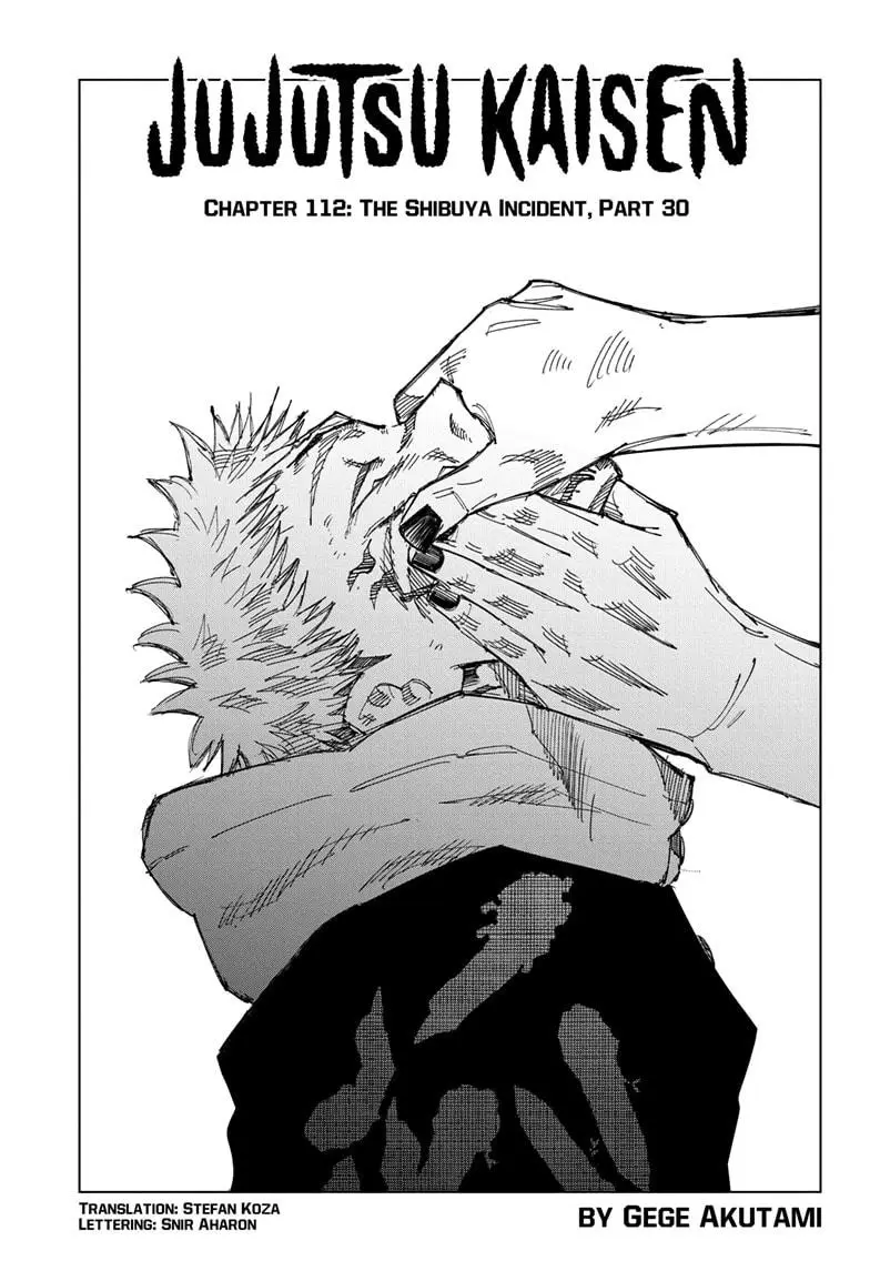 Jujutsu Kaisen Manga Chapter 112 page 1