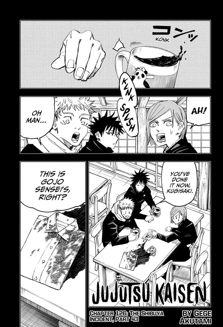 Jujutsu Kaisen Manga Chapter 126 page 1