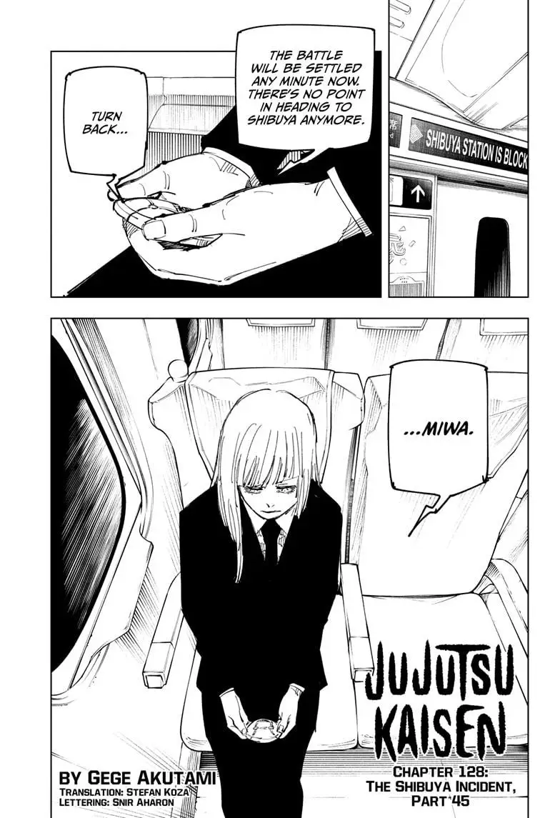 Jujutsu Kaisen Manga Chapter 128 page 1