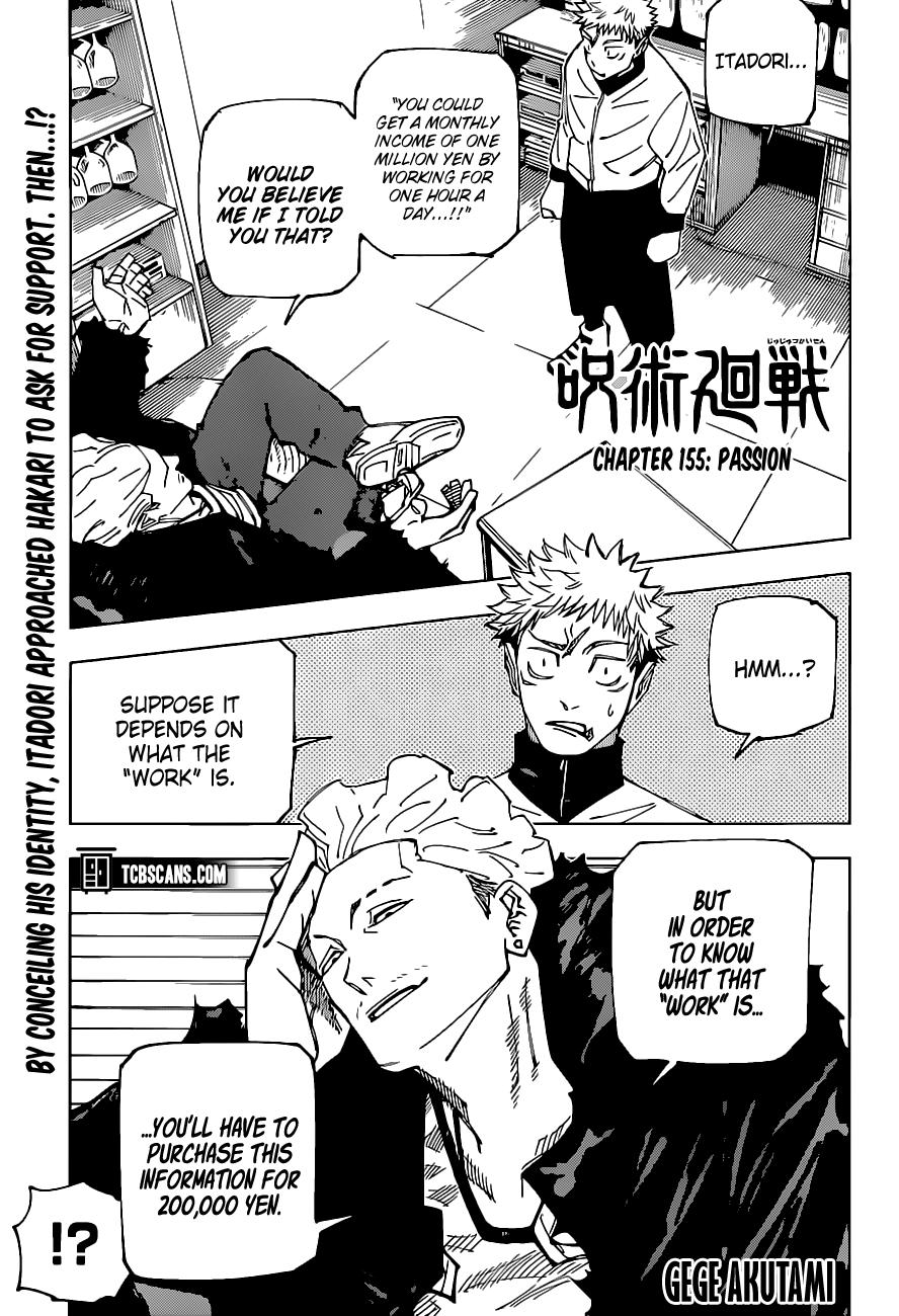 Jujutsu Kaisen Manga Chapter 155 Page 1