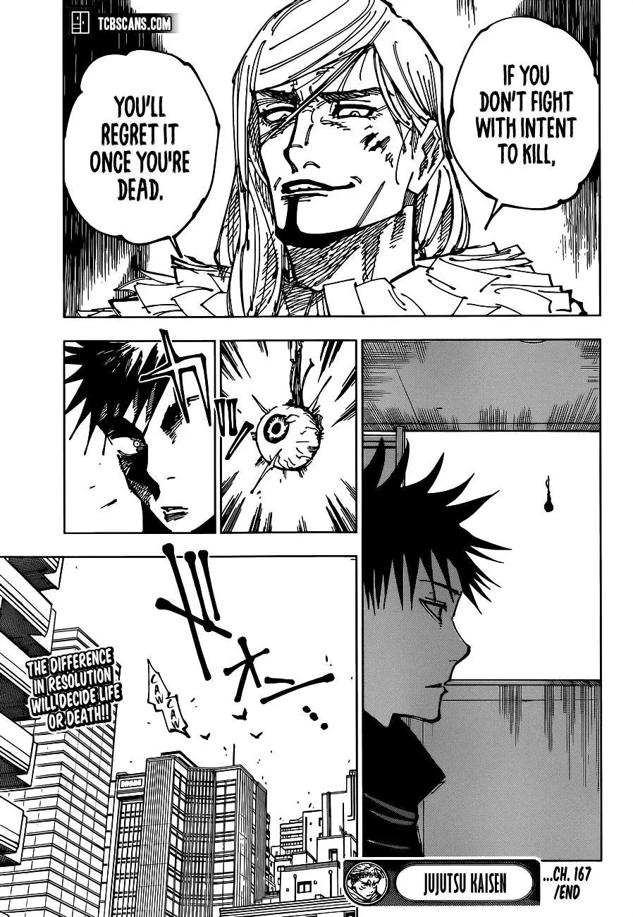 Jujutsu Kaisen Manga Chapter 167 page 19