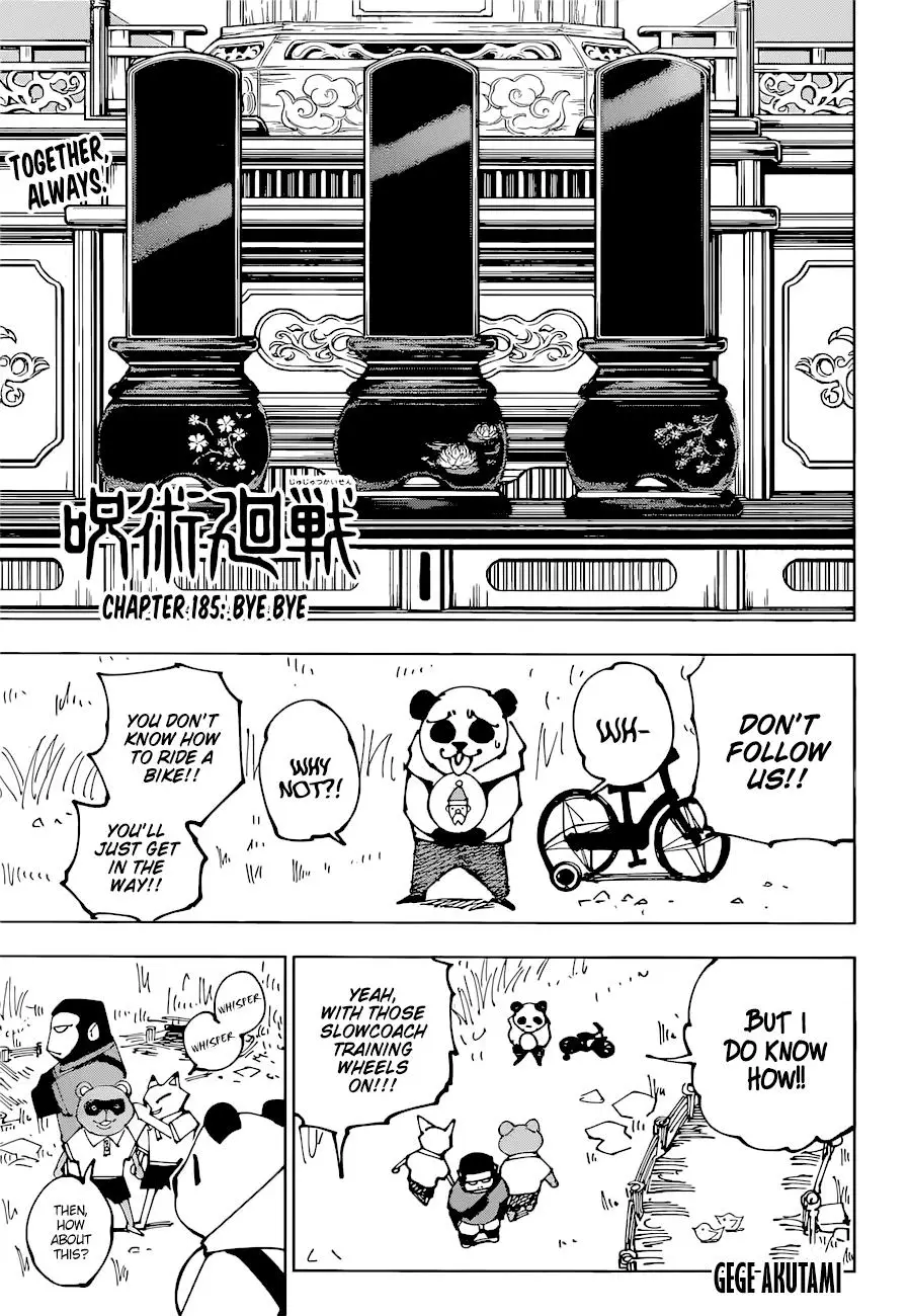 Jujutsu Kaisen Manga Chapter 185 page 3