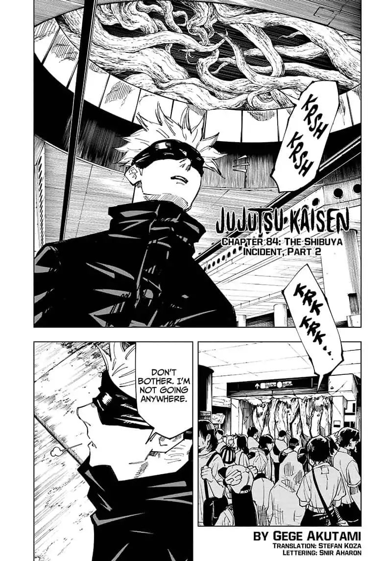 Jujutsu Kaisen Manga Chapter 84 Page 1